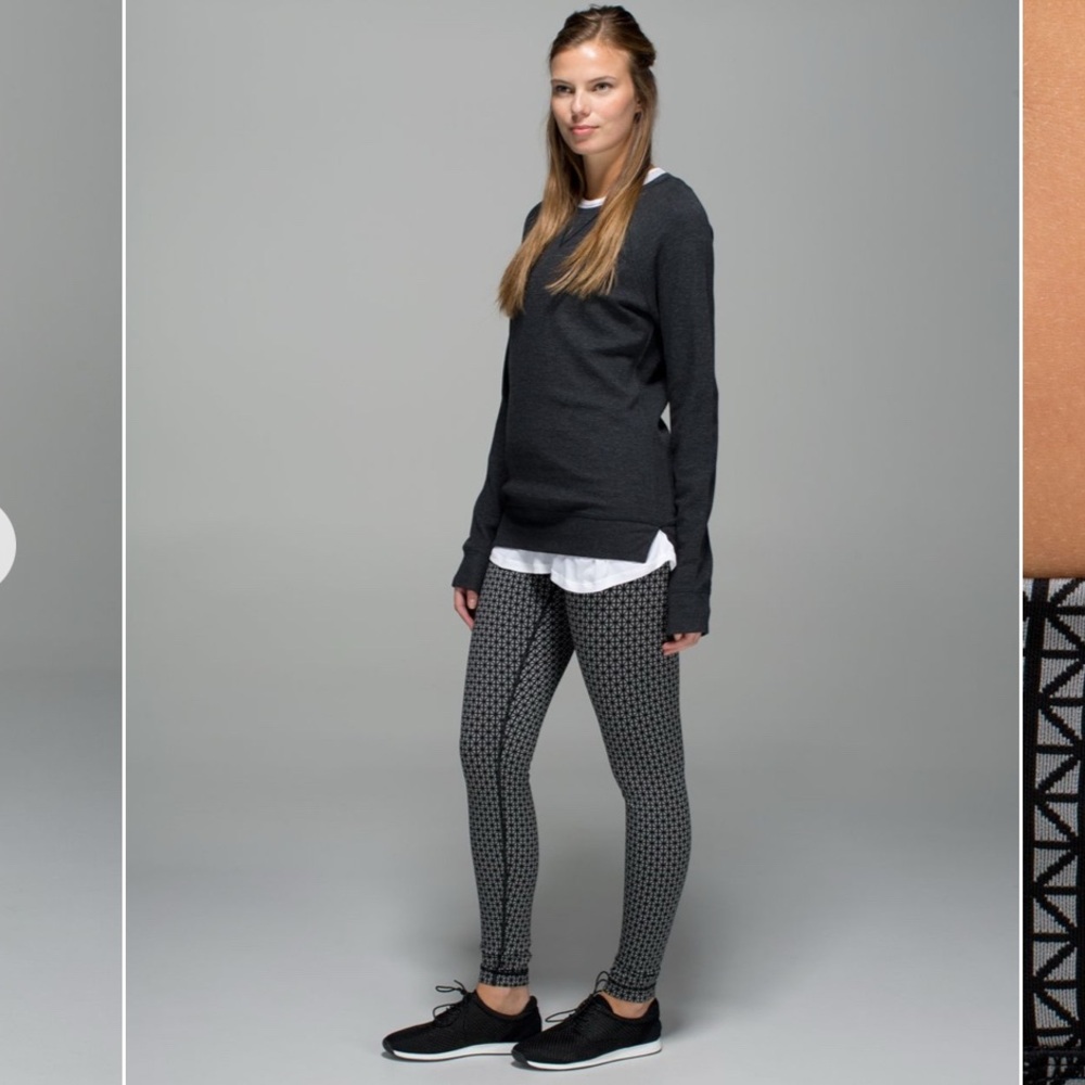 lululemon athletica - Wunder Under Tri Geo Silver Black Leggings